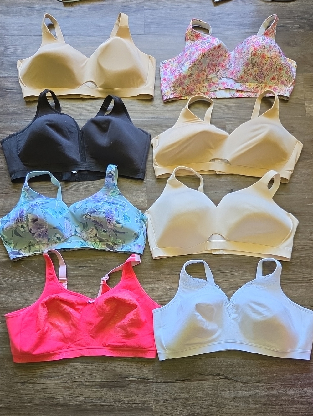 Cacique Multi Color Everyday Wear Padded Bra Lot Of 8 Size 50ddd